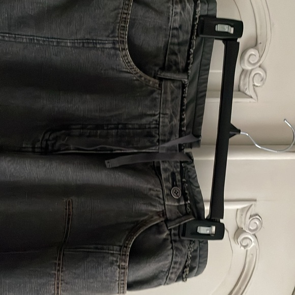 Sandwich black denim maxi skirt - Picture 3 of 7